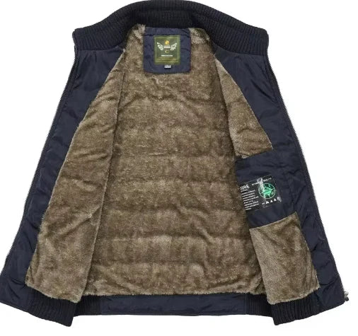 Warm outdoorvest met voering voor heren