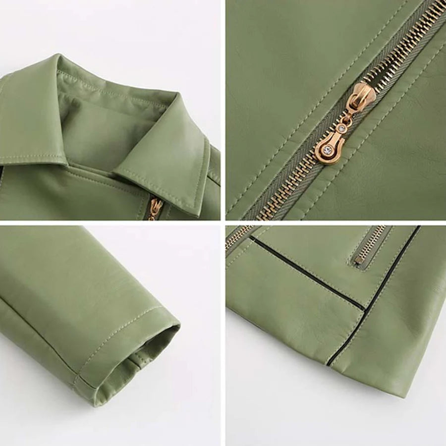 Hannie - elegant leren jack voor een verfijnde look