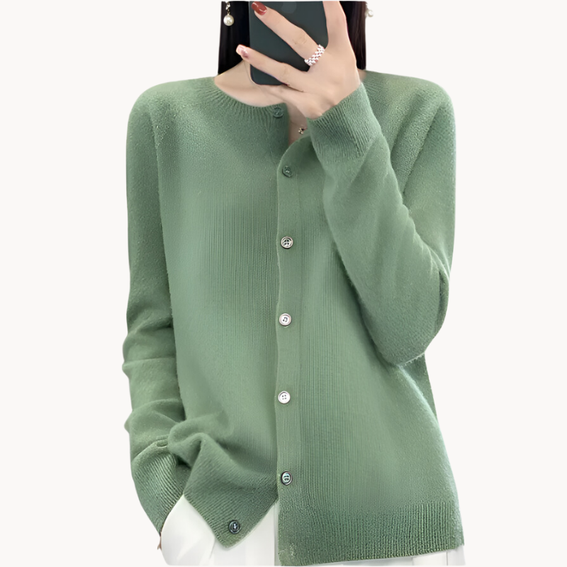 Annika - wollen vest - zacht en stijlvol wollen damesjack voor herfst en winter