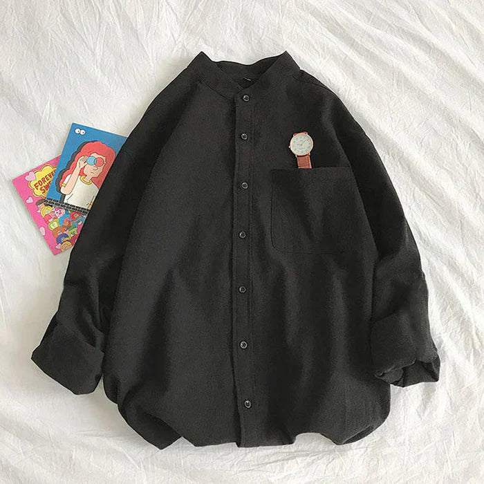 Barnaby - voorjaarsblouse met borstzakje