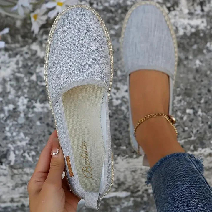 Rigmor - zomerse espadrilles gemaakt van lichtgewicht canvas