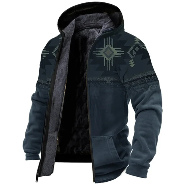 Susanna - warme vintage fleece herenjas