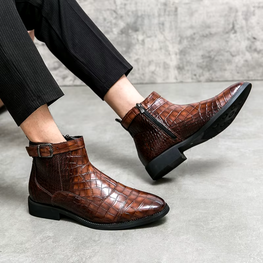 Elegante leren chelsea boots voor heren