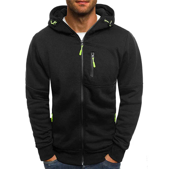 Jacks - herensweatshirt met capuchon en ritssluiting