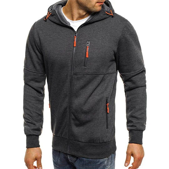 Jacks - herensweatshirt met capuchon en ritssluiting