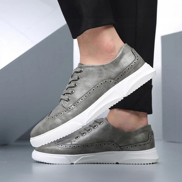 Elegante leren herensneakers voor smart-casual gelegenheden