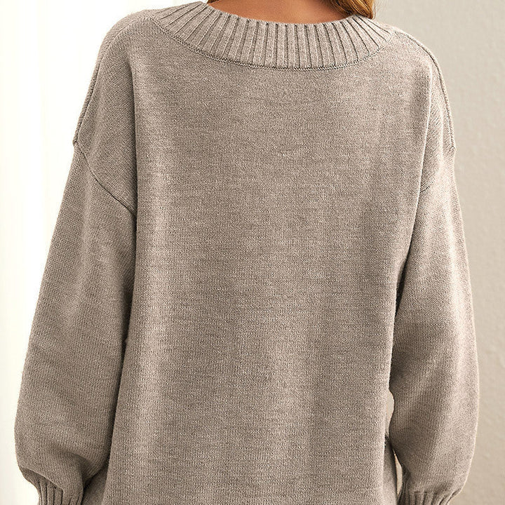 Susa - cashmere trui - dames gebreide trui met v-hals