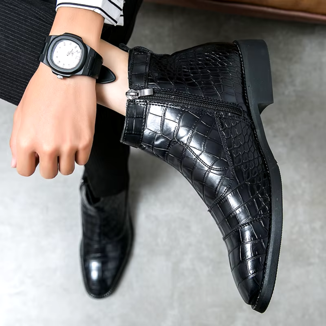 Elegante leren chelsea boots voor heren