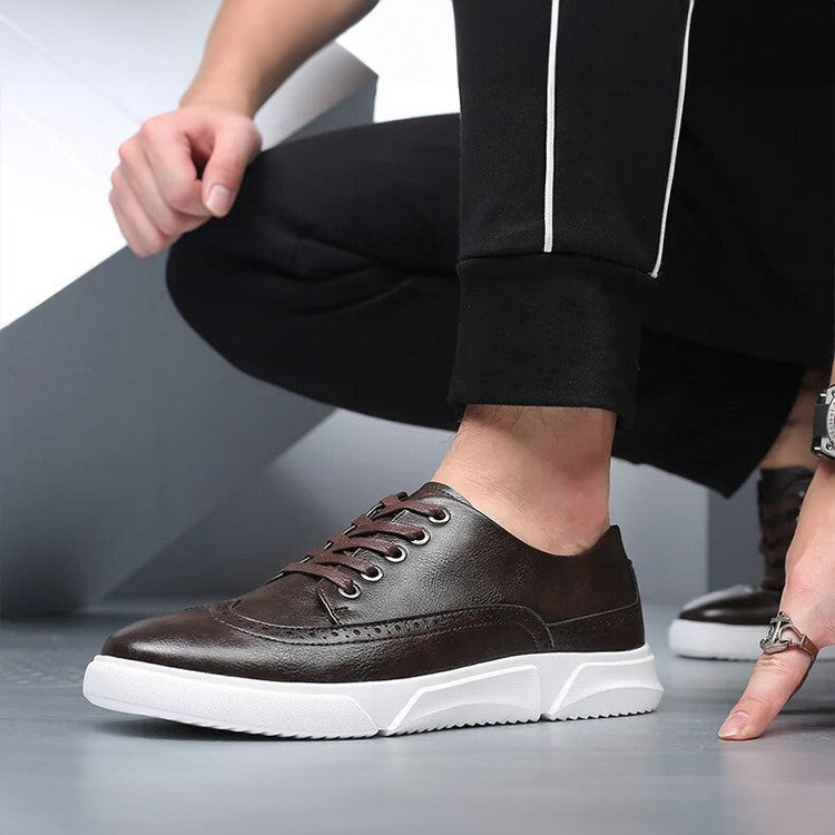 Elegante leren herensneakers voor smart-casual gelegenheden