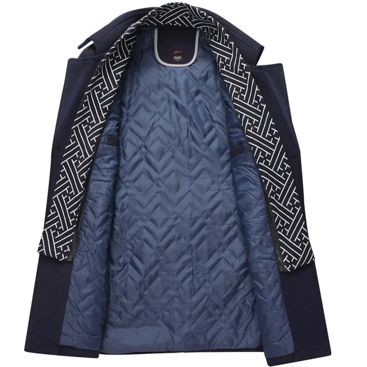 Warme winterjas voor heren elegant en functioneel