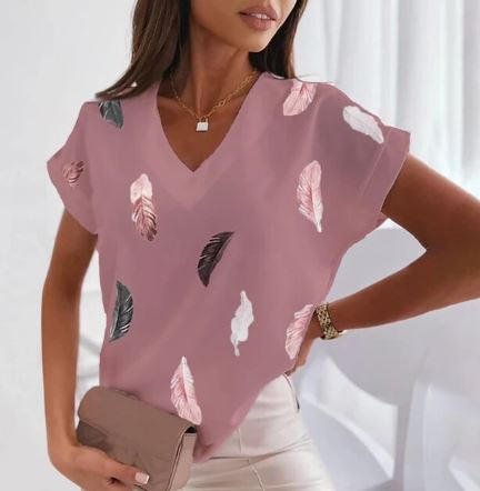 Afrika - fashion t-shirt met v-hals