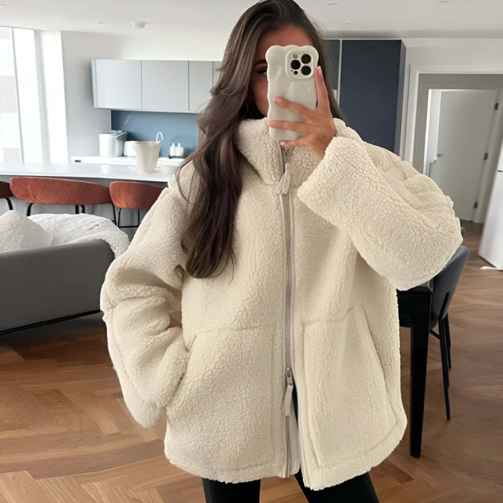 Nora | ultrazacht teddyfleece damesjack