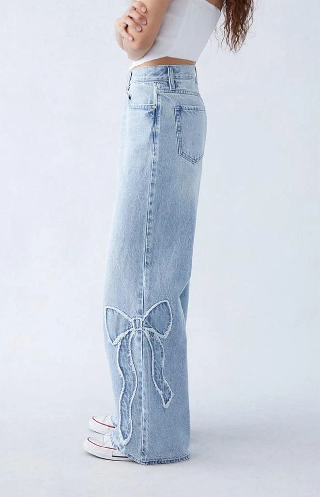 Lavey - baggy jeans met strikken