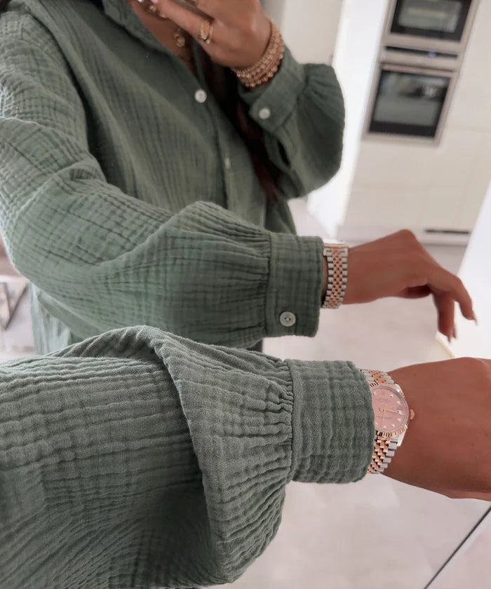 Pandora - oversized mousseline blouse