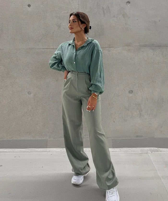 Pandora - oversized mousseline blouse