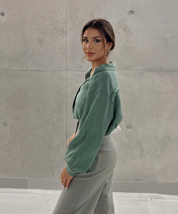 Pandora - oversized mousseline blouse