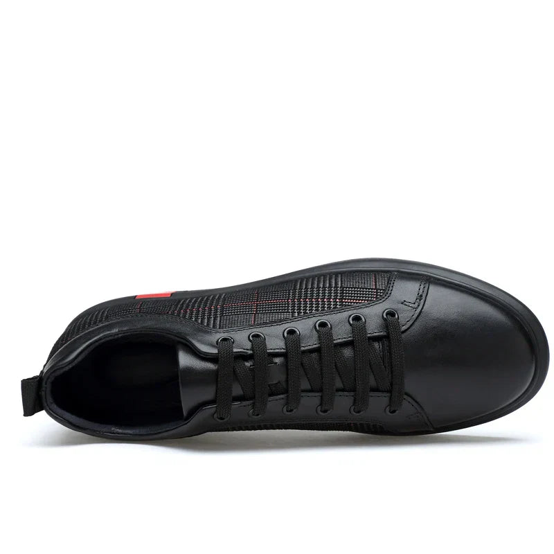 Elegante herensneaker gemaakt van leer