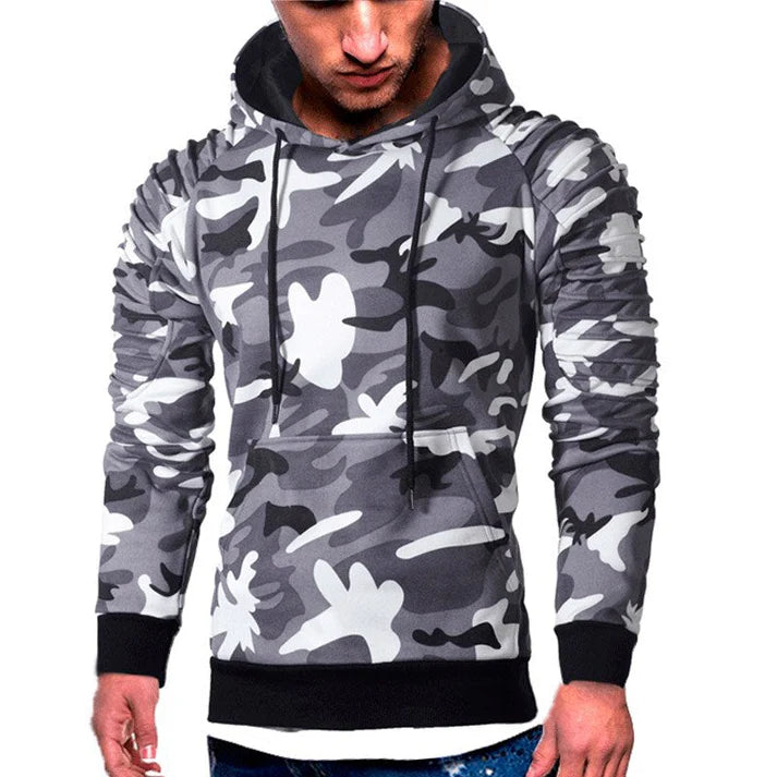 Pullover in een trendy camouflagekleur voor stijlvolle mannen