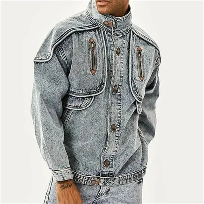 Roman - slim moto-denimjack