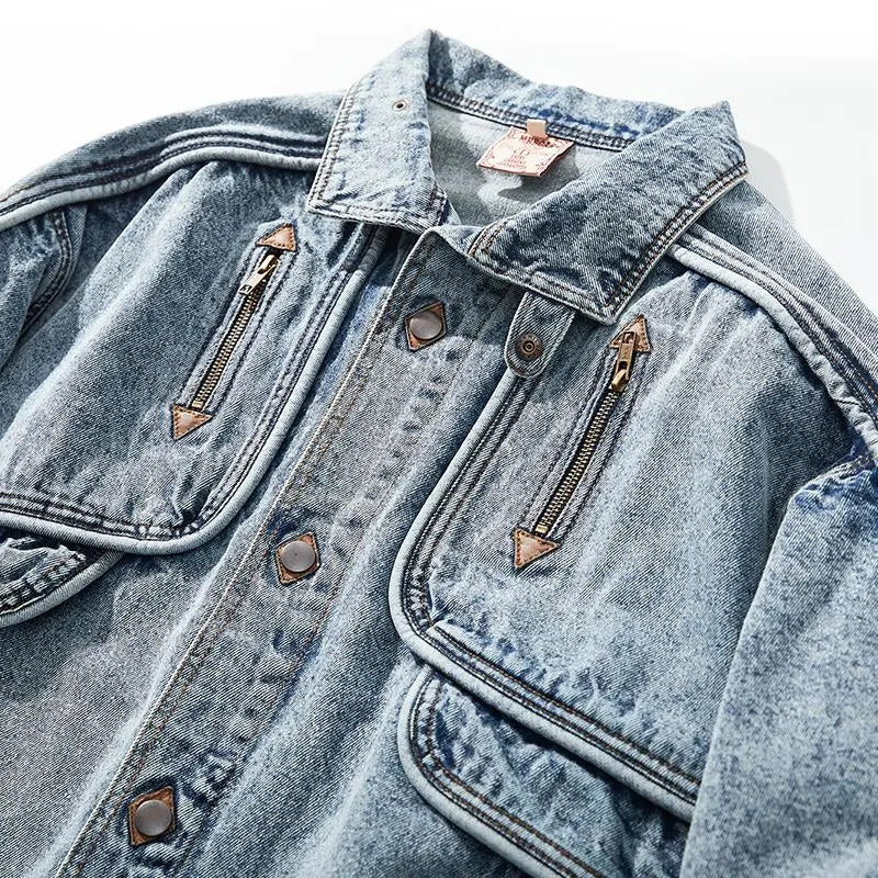 Roman - slim moto-denimjack