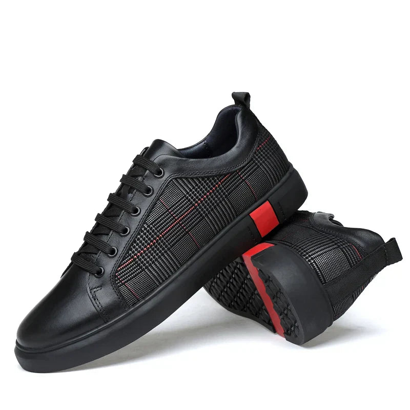 Elegante herensneaker gemaakt van leer