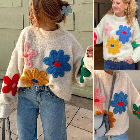 Trudy - decoratieve bloementrui