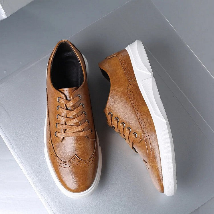 Elegante leren herensneakers voor smart-casual gelegenheden