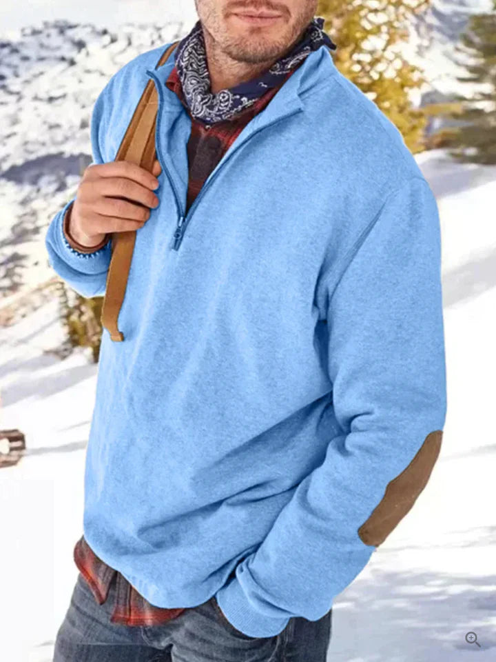 Alpha stedelijk - dik sweatervest met halve ritssluiting