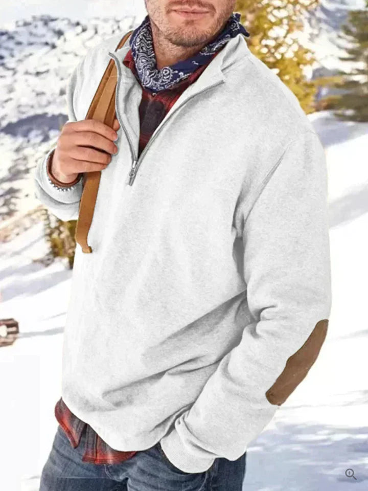 Alpha stedelijk - dik sweatervest met halve ritssluiting