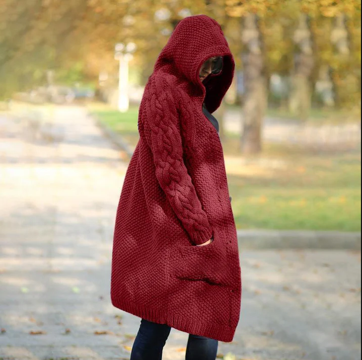 Lynda - lange damesjas met capuchon