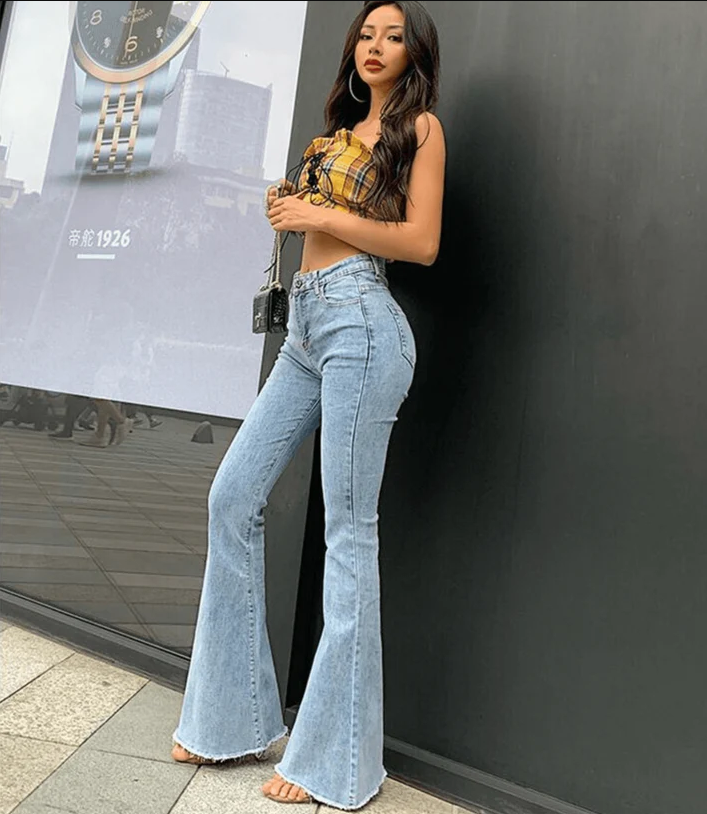 Mette - klassieke uitlopende jeans voor dames