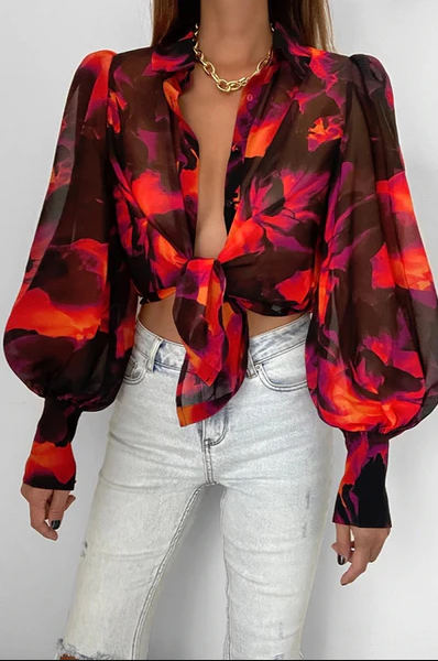 Nile - damesblouse gemaakt van zacht stretchmateriaal