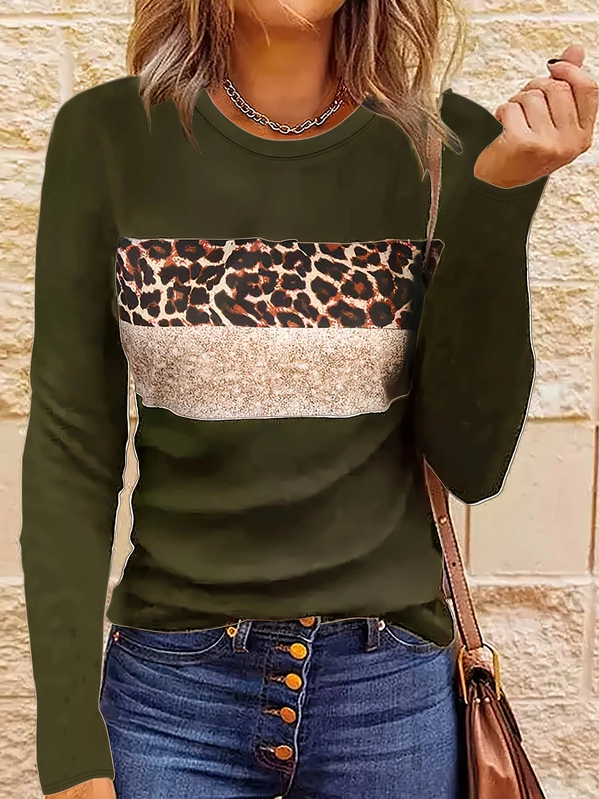 Emmi | het chique shirt met lange mouwen en luipaardprint