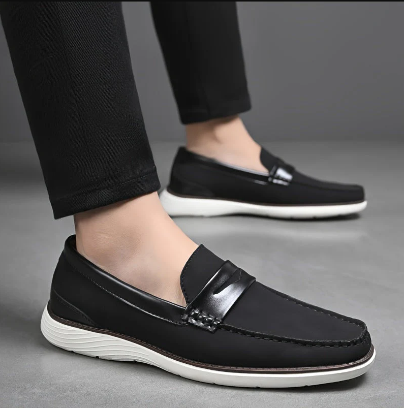 Hoogwaardige herenloafers van leer - elegant schoendesign