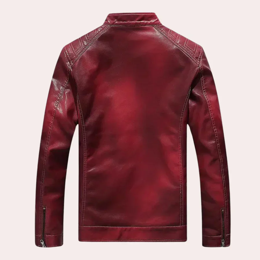 Elegante herenjas met opstaande kraag