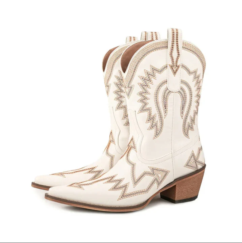Sinaa | klassieke westerse leren cowboylaarzen voor dames