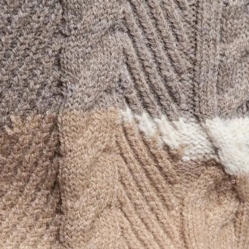 Ladislau - gebreide herentrui met contrastpatroon