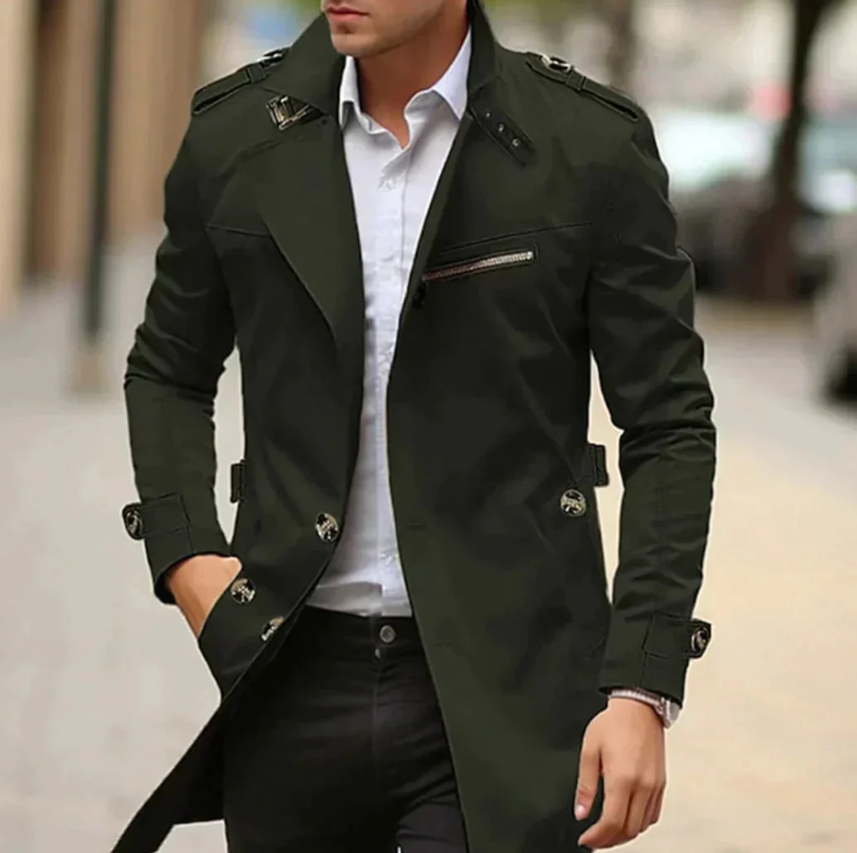 Dominic | elegante lichtgewicht trenchcoat heren