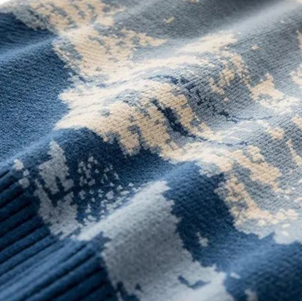 Godelief - trui voor heren met opvallende bergprint