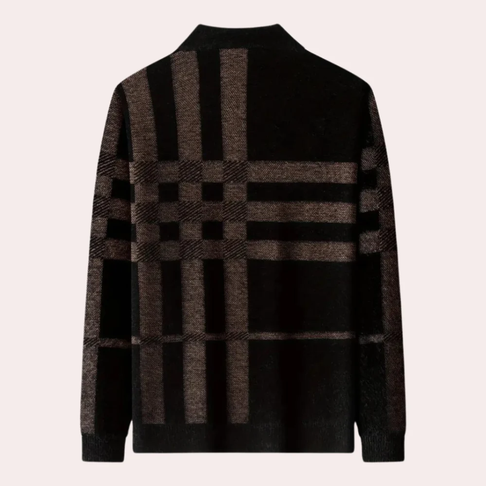 Agusztav - zachte en rekbare gebreide trui voor heren