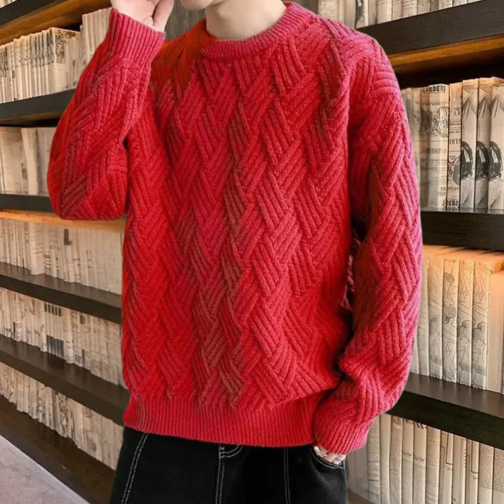 Kronid - trendy en losse gebreide herentrui