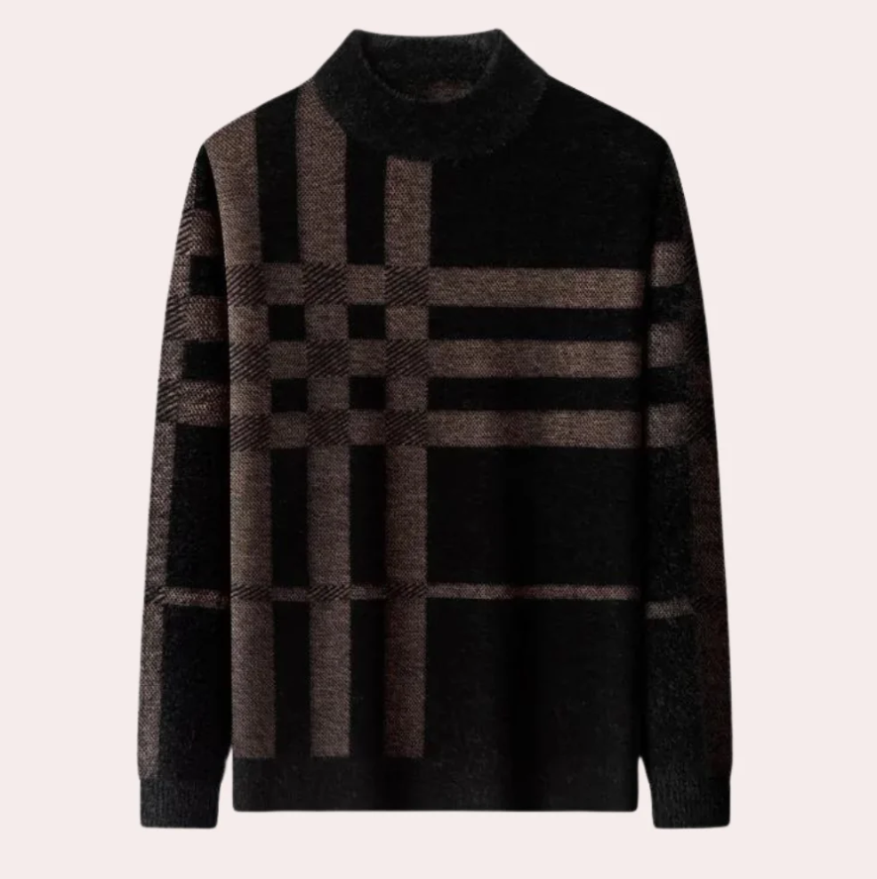 Agusztav - zachte en rekbare gebreide trui voor heren