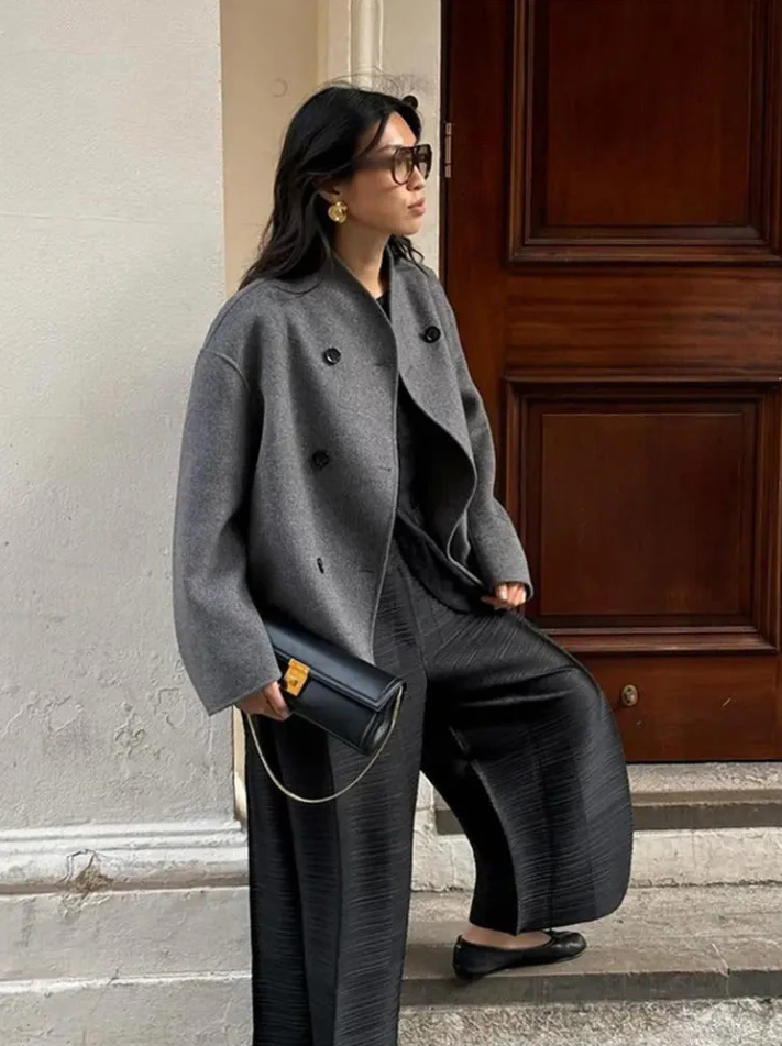 Lisa | trendy oversized pasvorm damenmantel