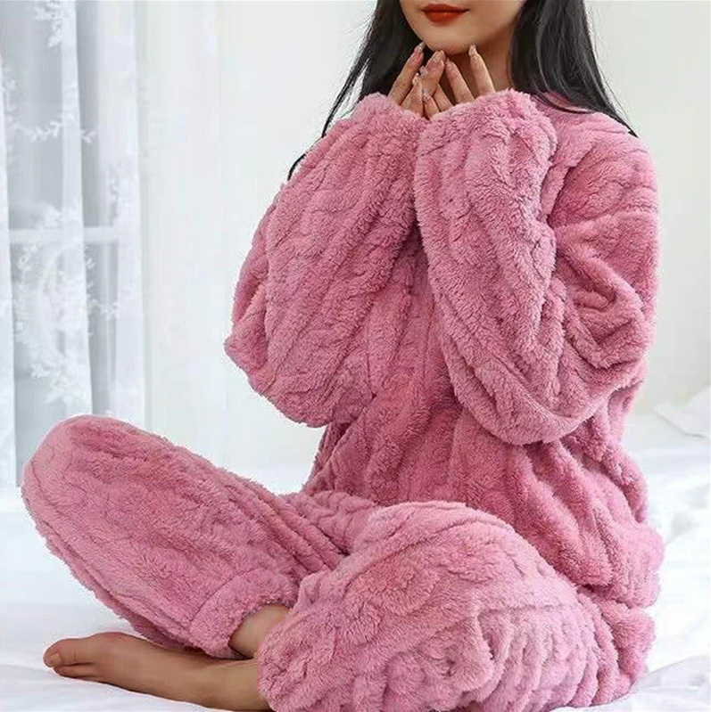Fleece pyjamaset voor gezelligheid voor dames