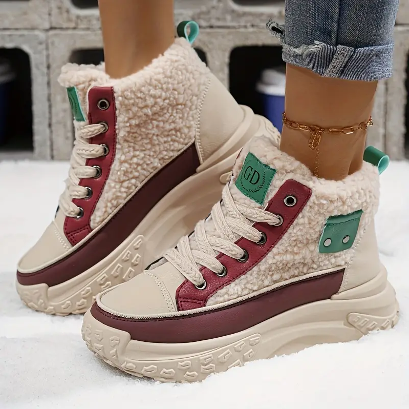 Gezellige - met fleece gevoerde snowboots voor een casual winterstijl voor dames