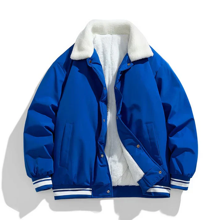 Kiril | robuuste, warme winterjas voor heren met sherpa-kraag