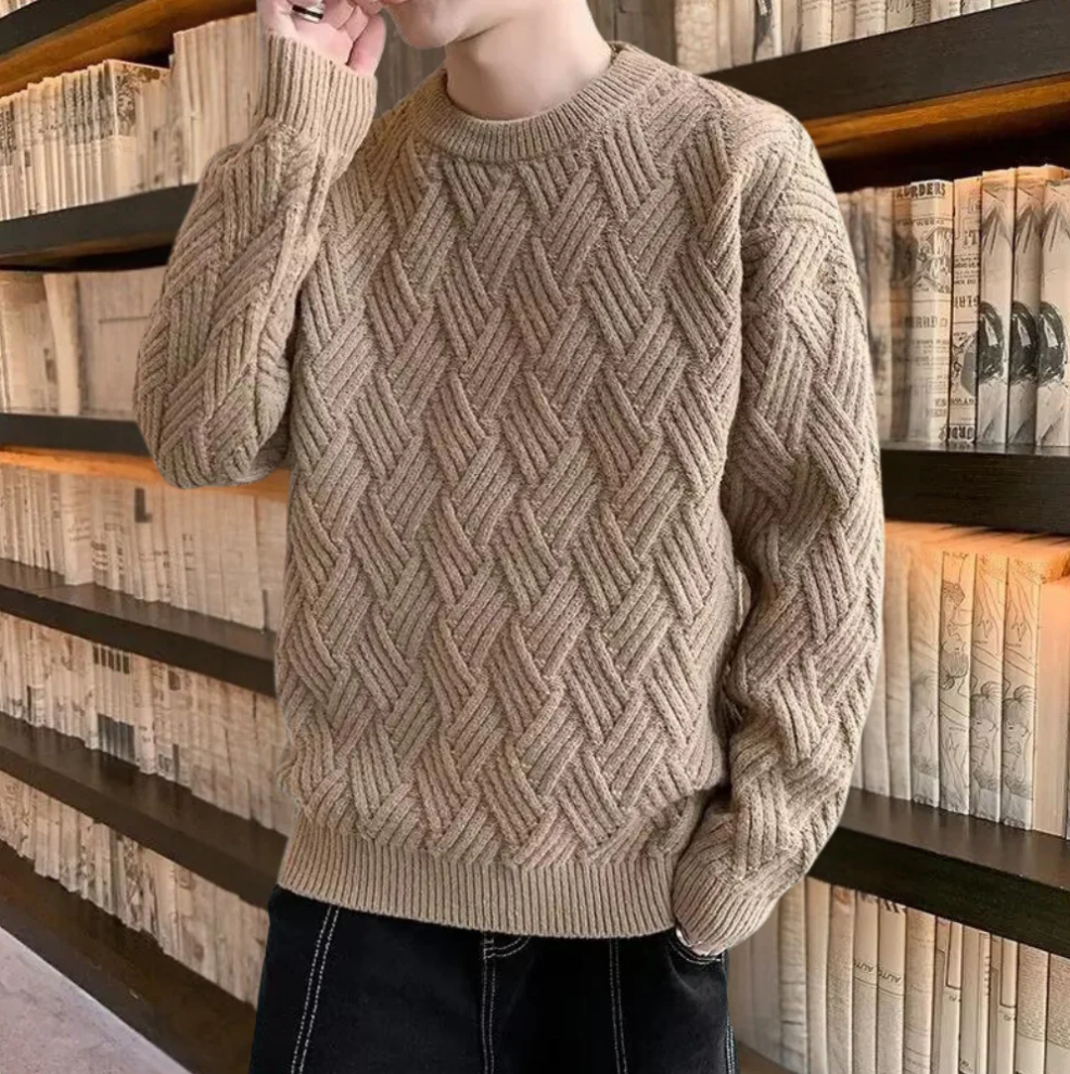 Kronid - trendy en losse gebreide herentrui