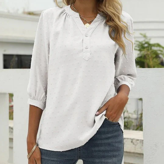 Femma - prachtige patchwork damesblouse voor iedere gelegenheid