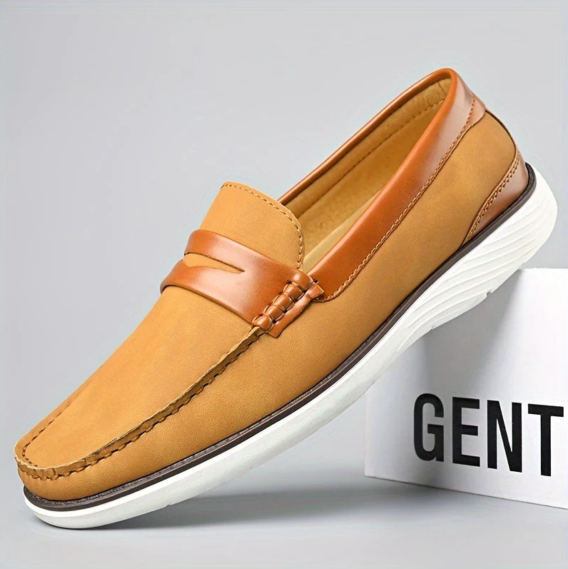 Hoogwaardige herenloafers van leer - elegant schoendesign