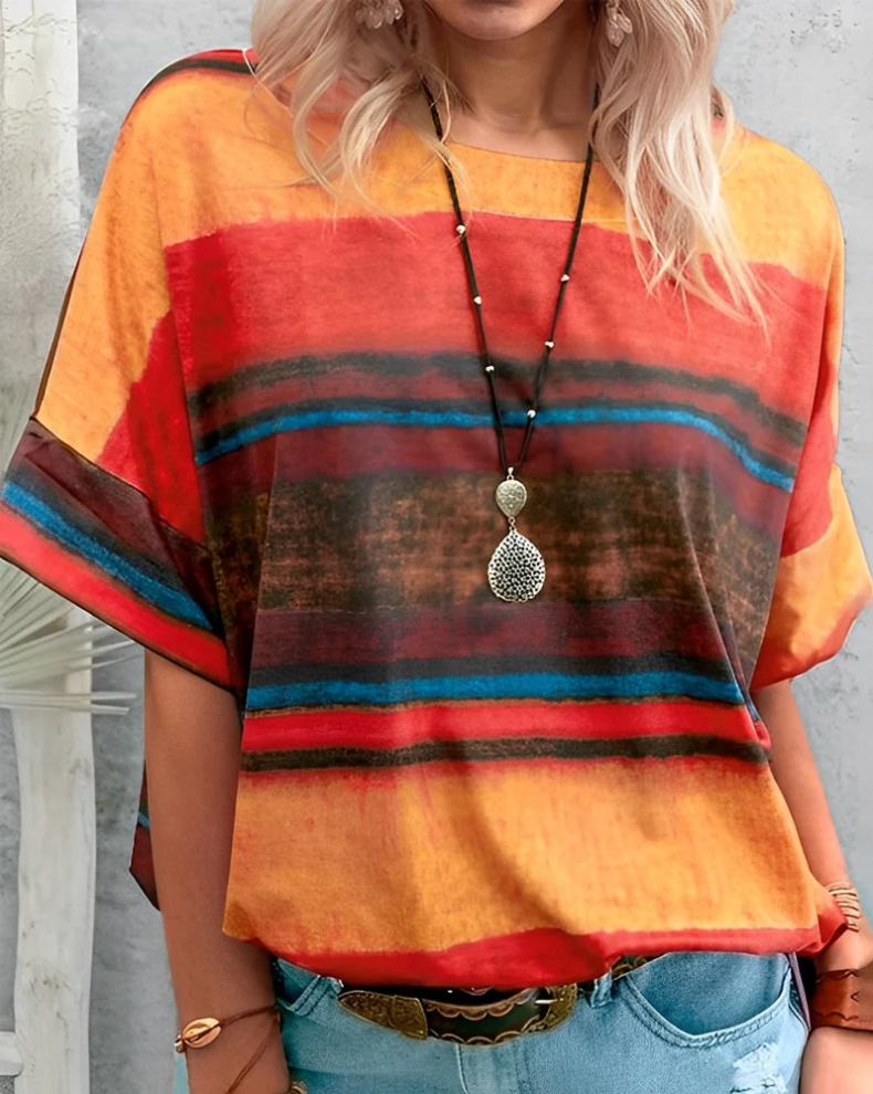 Aina - basic t-shirt met ronde hals voor dames